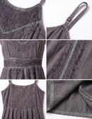 Sakkas Markay Short Mid Length Spaghetti Strap Sleeveless Embroidered Batik Dress