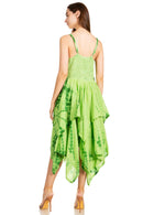 Sakkas Annabella Corset Bodice Handkerchief Hem Dress