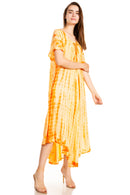 Sakkas Melika Tie Dye Caftan Dress