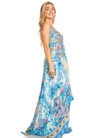 Sakkas Lizi 2025 Womens Maxi High-low Halter Handkerchief Long Dress Beach Party