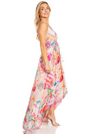 Sakkas Lizi 2025 Womens Maxi High-low Halter Handkerchief Long Dress Beach Party