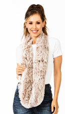 Sakkas Abhy Soft Fall Winter Furry Infinity Wrap Scarf
