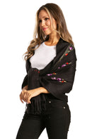 Sakkas Ginata Women's Large Casual Super Soft Embroidery Scarf Shawl Wrap Stole