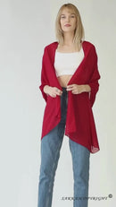 Sakkas Jona Women Soft Sheer Chiffon Bridal Wedding Evening Scarf Shawl Wrap Stole