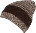 Sakkas Basile Soft and Warm Everyday Commuter Knit Hat Beanie Unisex#color_1761-Brownsweater