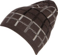 Sakkas Basile Soft and Warm Everyday Commuter Knit Hat Beanie Unisex#color_1762-charcoalplaid