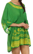 Sakkas Ketana Women's Embroidered Batik Gauzy Cotton Tunic Blouse
