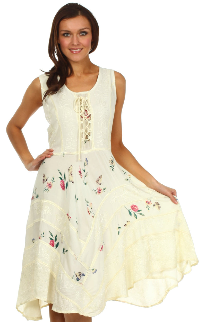 Sakkas Fairy Maiden Corset Style Dress