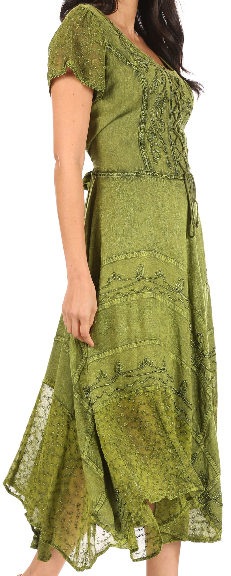 Sakkas Marigold Embroidered Fairy Dress