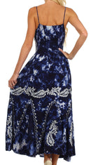 Sakkas Ariel Embroidered Batik Dress