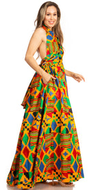 Sakkas Sandy Sexy Backless Year Around Long Maxi Infinity Dress Many Ways To Wear