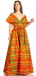 Sakkas Sandy Sexy Backless Year Around Long Maxi Infinity Dress Many Ways To Wear#color_64-Multi