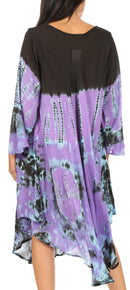 Sakkas Lara Women's Casual Fringe Loose Maxi Sleeveless Dress Caftan Cover-up