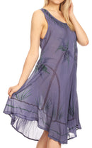 Sakkas Tina Women's Casual Summer Loose Sleeveless Tank Midi Dress Cover-up