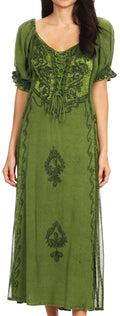Sakkas Bridget Renaissance Dress#color_Green