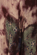Sakkas Butterfly Tie Dye Tank Sheath Caftan Mid Length Cotton Dress