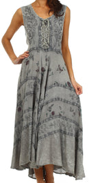 Sakkas Garden Goddess Corset Style Dress
