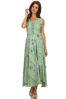 Sakkas Garden Goddess Corset Style Dress
