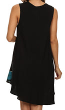 Sakkas Batik Peace Caftan Tank Dress / Cover Up