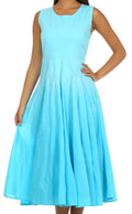 Sakkas Elsa's Rainbow Two Way Dress#color_SkyBlue