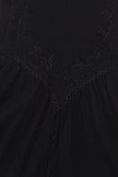 Sakkas Rayon Embroidered Stonewashed Adjustable Spaghetti Straps Long Dress