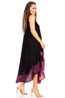 Sakkas Batik Flower Caftan Tank Dress / Cover Up
