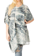 Sakkas Marcy Women's Caftan Top Tunic Dress V neck Loose Summer Boho Swing Coverup