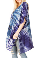 Sakkas Marcy Women's Caftan Top Tunic Dress V neck Loose Summer Boho Swing Coverup