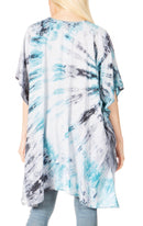 Sakkas Marcy Women's Caftan Top Tunic Dress V neck Loose Summer Boho Swing Coverup