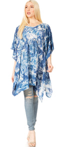 Sakkas Marcy Women's Caftan Top Tunic Dress V neck Loose Summer Boho Swing Coverup