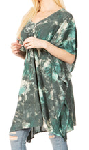 Sakkas Marcy Women's Caftan Top Tunic Dress V neck Loose Summer Boho Swing Coverup