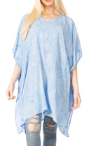 Sakkas Marcy Women's Caftan Top Tunic Dress V neck Loose Summer Boho Swing Coverup