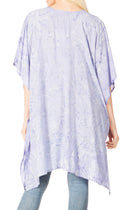 Sakkas Marcy Women's Caftan Top Tunic Dress V neck Loose Summer Boho Swing Coverup