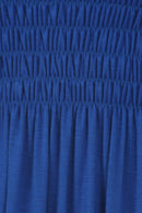 Sakkas Soft Jersey Feel Solid Color Smocked Bodice String Halter Long Dress
