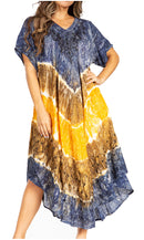 Sakkas Viveka Embroidered Caftan Dress