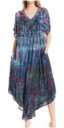 Sakkas Viveka Embroidered Caftan Dress