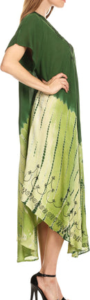 Sakkas Viveka Embroidered Caftan Dress