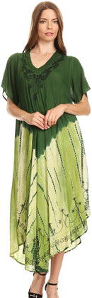 Sakkas Viveka Embroidered Caftan Dress