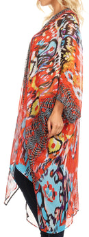 Sakkas Livi Women's V Neck Beach Dress Cover up Caftan Top Loose with Rhinestone