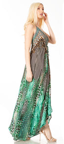 Sakkas Lizi 2 Women's Maxi High-Low Halter Handkerchief Dress Beach Party Vacation