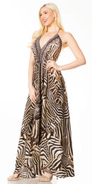 Sakkas Lizi 2 Women's Maxi High-Low Halter Handkerchief Dress Beach Party Vacation
