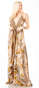 Sakkas Lizi 2 Women's Maxi High-Low Halter Handkerchief Dress Beach Party Vacation