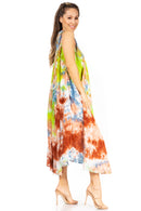 Sakkas Starlight Third Women's Tie Dye Beach Kaftan Caftan Tank Dress/Cover Up