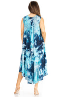 Sakkas Starlight Third Women's Tie Dye Beach Kaftan Caftan Tank Dress/Cover Up