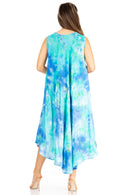 Sakkas Starlight Third Women's Tie Dye Beach Kaftan Caftan Tank Dress/Cover Up