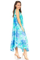 Sakkas Starlight Third Women's Tie Dye Beach Kaftan Caftan Tank Dress/Cover Up