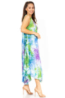 Sakkas Starlight Third Women's Tie Dye Beach Kaftan Caftan Tank Dress/Cover Up