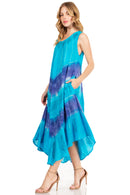 Sakkas Starlight Third Tie Dye Caftan Dress: Women's Beach Cover Up