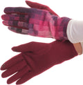 Sakkas Kade Pixel Ombre Multi Colored Patterned Warm Touch Screen Winter Gloves#color_Pink