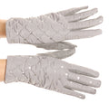Sakkas Emie Quilted and Lace Super Soft Warm Driving Gloves Touch Screen Capable#color_17106-light/Grey